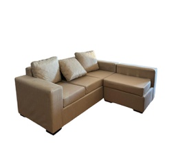 [14797887] SILLON LIVING ESQUINERO VIRGINIA ECO CON BANQUETA BEIGE