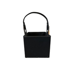 [11239325] CANASTA MATERA ECO CUERO NEGRO