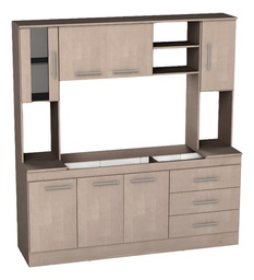 [14076089] COCINA COMPACTA ORLANDI 322 1.80 ABEDUL