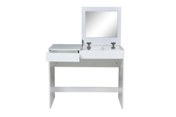 [14245027] ESCRITORIO RICCHEZZE MESINA CAMARIN 90 CM C/ESPEJO BLANCO 34736370