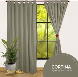 [12142027] CORTINA LAS CALAS AGATA GRIS