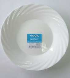 [11701081] PLATO HONDO NADIR 584202 JASMIN OPALINE Ø23,5 CM