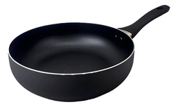 [11101038] SARTEN HUDSON GHW1132SF DE ALUMINIO C/ANTIADHERENTE PROFUNDA 24CM NEGRA