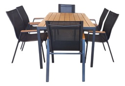 [16521046] SET PISA AVELINO FR-ITS086 6 SILLONES + 1 MESA RECT.