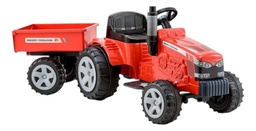 [34447013] TRACTOR 6V BIEMME N°336 MASSEY FERGUSON C/REMOLQUE