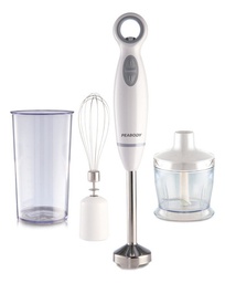 [51477029] LICUADORA DE MANO PEABODY PE-LMA323B C/ACC. PICADOR 600 W BLANCA