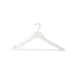 [17691005] PERCHA DEL PLASTIC 1067 ANATOMICA MADERA BLANCA