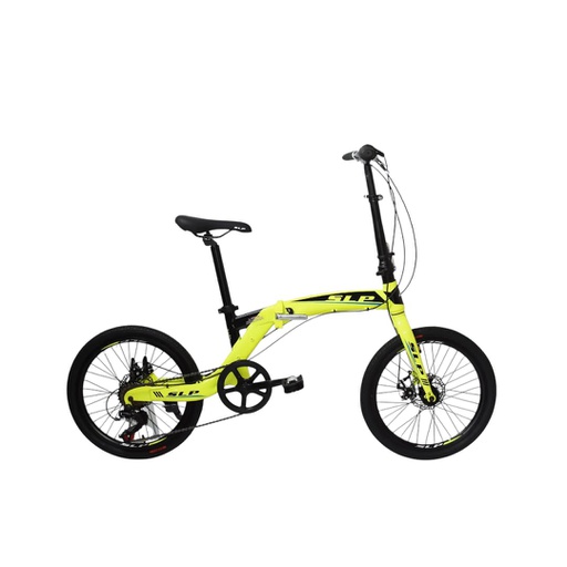 [23541358] BICICLETA SLP PLEGABLE R20 F-100 ALUMINIO AMARILLA 0015156
