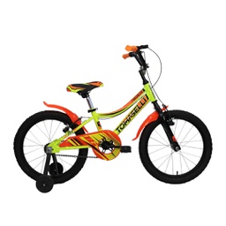 [23541383] BICICLETA TOMASELLI RIDER R16 TRID160AMA AMARILLO NARANJA