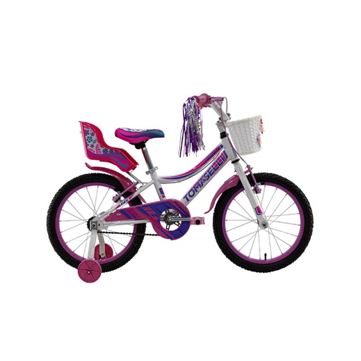 [23541386] BICICLETA TOMASELLI RIDER R16 TRIF162BLA FULL DAMA BLANCO FUCCIA
