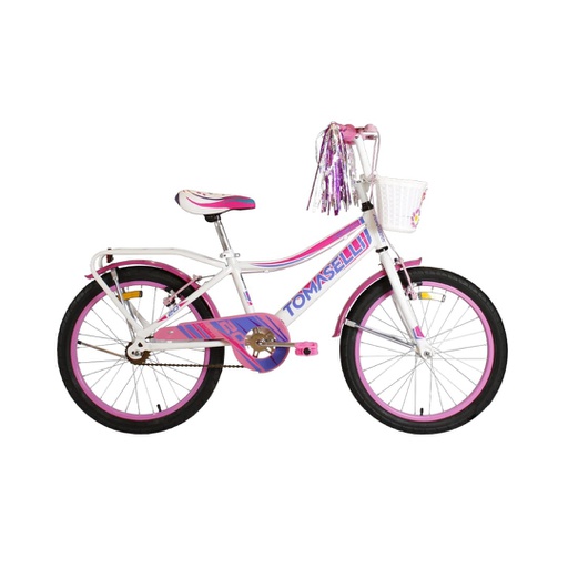 [23541388] BICICLETA TOMASELLI RIDER TRIF202BLA R20 FULL DAMA BLANCO LILA
