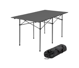 [21521012] MESA ALUMINIO PONTEC DS618-AL ENROLLABLE DOBLE NEGRO