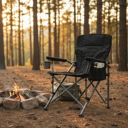 [21632035] SILLA DIRECTOR CAMPING CR17459 PLEGABLE NEGRO