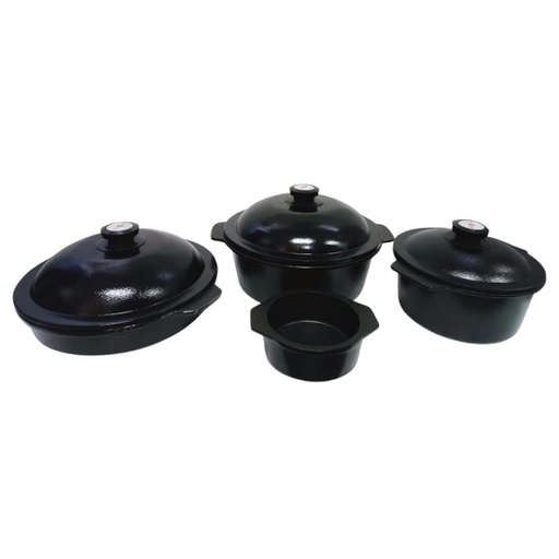 [11644028] KIT DE OLLAS USMAN KON1N N° 1 COLOR NEGRO