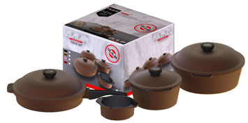 [11644056] KIT DE OLLAS USMAN KON1M N° 1 COLOR MARRON