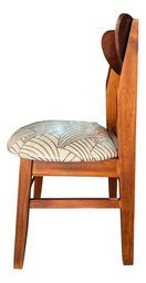 [14797247] SILLA INMACOL NORWAY 146-3 CASTAÑO ESTAMPADO PANA BLANCO