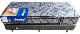 [13142023/13142041] SOMMIER Y COLCHON DIAMANTE NEGRO DESEO ESPUMA 80x190 CM