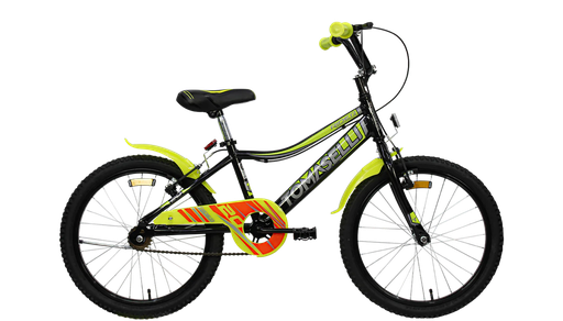[23541427] BICICLETA TOMASELLI RIDER R20 TRID200NEG-AMAGRO/AMARILLO