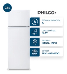 [56341166] HELADERA PHILCO PHCT242B 231 L CICLICA BLANCA