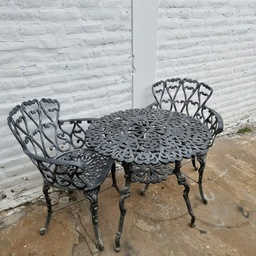 [04431056] JUEGO DE JARDIN BOSTON X2 SILLAS GRIS
