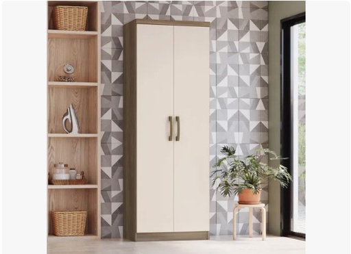 [14761039] ROPERO HENN MARGARIDA D110-106 2 PUERTAS RUSTICO / BLANCO