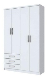 [14761082] ROPERO HENN CAJU DA135-10 4 PUERTAS BLANCO