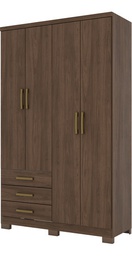 [14761084] ROPERO HENN CAJU DA135-130 4 PUERTAS CASTAÑO