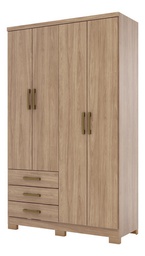 [14761085] ROPERO HENN CAJU DA135-198 4 PUERTA JEQUITIBA