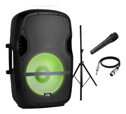 [62686216] PARLANTE PROBASS ELEVATE LP 15&quot; BT LUZ SOPORTE