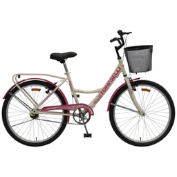 [23541435] BICICLETA TOMASELLI LADY R24 TLAD242BLAFU BLANCO FUCSIA