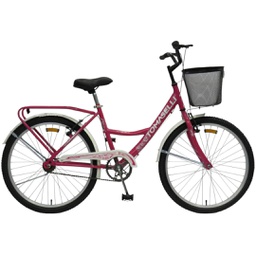 [23541439] BICICLETA TOMASELLI LADY R26 TLAD262FUCB FUCSIA BLANCO