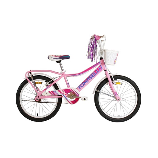 [23541451] BICICLETA TOMASELLI RIDER 20 FULL DAMA TRIF202ROSB ROSA BLANCO