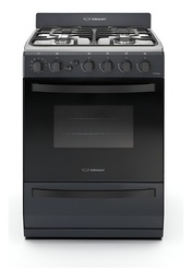 [52141037] COCINA ORMAY A GAS TEMPO 2031 4 HORNALLAS NEGRA