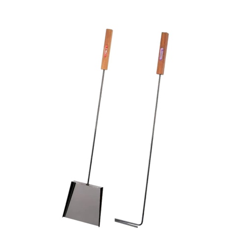 [17931013] PALA Y ATIZADOR HOLZ MANGO MADERA