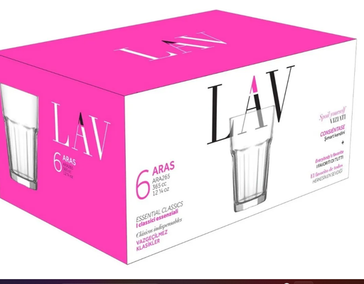 [11701097] SET X6 VASOS ARAS 360CC ARA270F