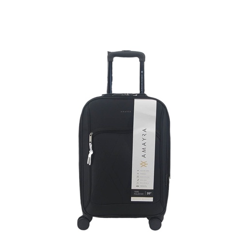 [33511493] VALIJA AMAYRA 20" 67.8007N NEGRA 4 RUEDAS 360