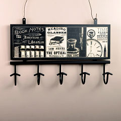 [14691008] PERCHERO 5 GCHOS MADERA/METAL PL5020