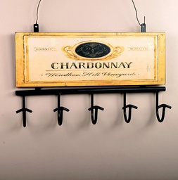 [14691009] PERCHERO 5 GCHOS MADERA/METAL PL5028