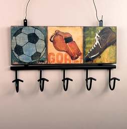 [14691010] PERCHERO 5 GCHOS MADERA/METAL PL5029