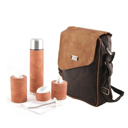 [33512323] BANDOLERA DE LITRO HABANO/CARAMELO FULL Y01208