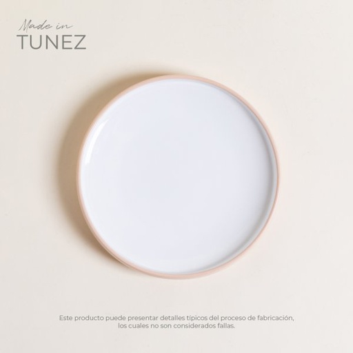 [11154010] PLATO DE POSTRE TOZEUR TERRA BLANC 20CM
