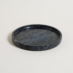 [11291045] BANDEJA REDONDA ANDHRA DE MARMOL NEGRO 25CM 0129687