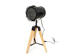 [02935042] LAMPARA DE MESA MODERN NEGRA L12