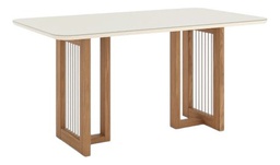 [14523194] MESA HENN YARA SC81-127 1.80 C/VIDRIO NATURE/OFF WHITE