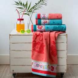 [12839022] TOALLON ARCO IRIS SANDY ESMERALDA