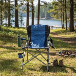 [21325009] SILLA DIRECTOR CAMPING CR17459 PLEGABLE AZUL