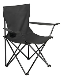 [21632043] SILLA PLEGABLE DIRECTOR TLH-8032 CON POSA VASOS NEGRO