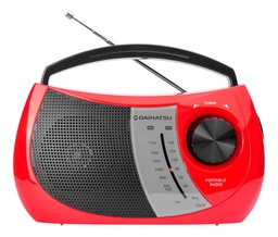 [61745014] RADIO DUAL DAIHATSU D-RP38/BK AM/FM ROJO