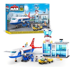 [34448607] JUEGO DE CONSTRUCCION BLOQUES ZURU MAX CITY BOX AEROPUERTO – 793 PIEZAS 7644