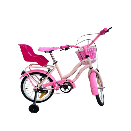 [23541151] BICICLETA ENRIQUE STARS R14 DAMA C/CANASTO ROSA